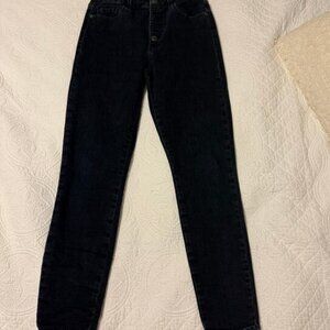 High Rise Button Fly Jeans